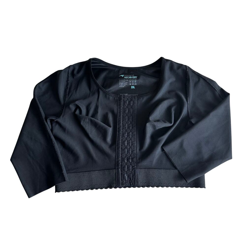 Marena Recovery Compression Vest 3/4 Sleeve 2XL Black